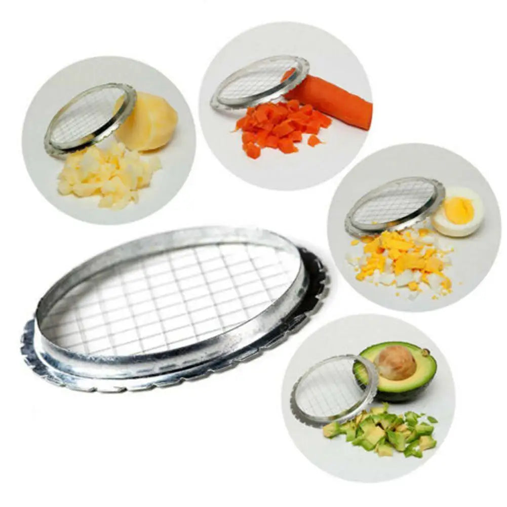 Egg Slicer & Masher Hand Press – Steel Wire Vegetable, Cheese & Fruit Cutter (3.5 in / 8.9 cm)