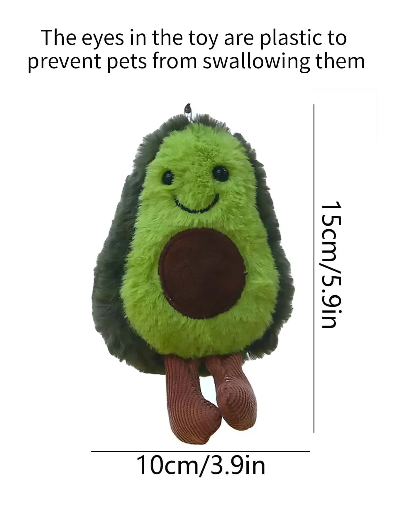 Avocado Plush Dog Toy – Soft Fleece Companion for Small & Medium Dogs