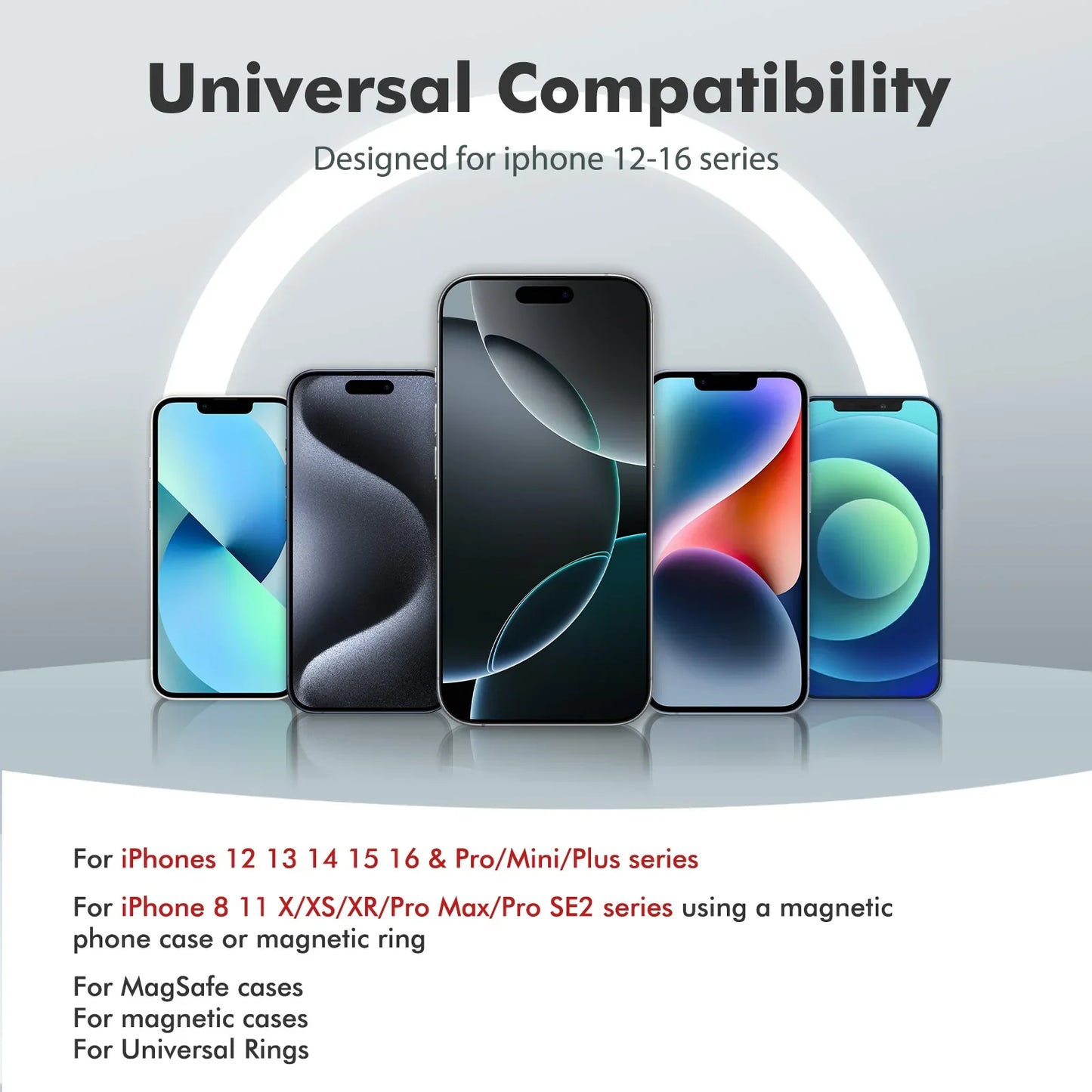 Magnetic Wireless Power Bank 22.5W Fast Charger — 10,000/5,000mAh Portable USB-C & Wireless Power Bank with LED Display, Built-in Cable