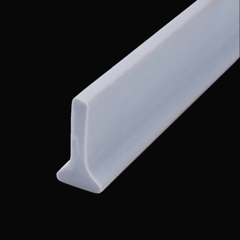 Flexible Silicone Shower Water Barrier Strip - Waterproof Shower Dam & Floor Seal (100–600 cm / 39–236 in Options)