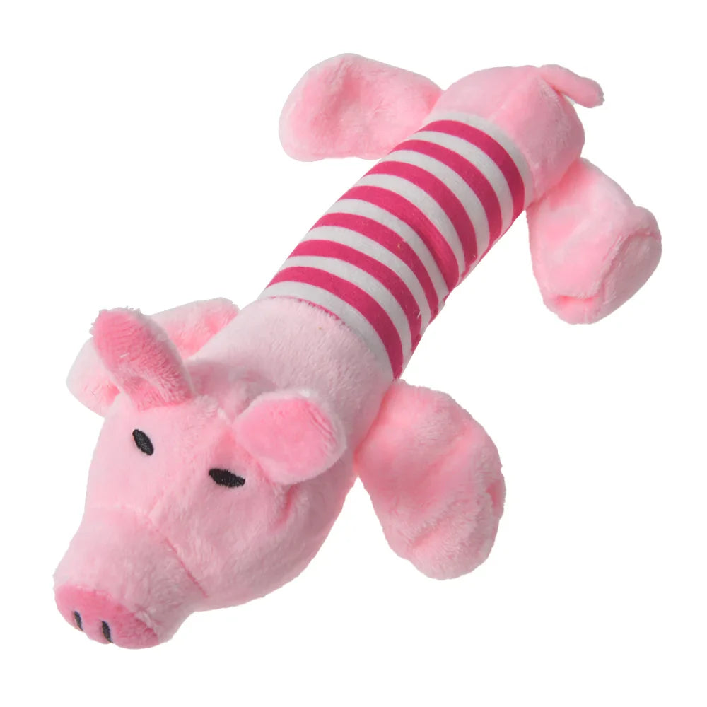 Plush Dinosaur Chew Toy for Dogs & Cats - Interactive Fleece Plush for Small Dogs
