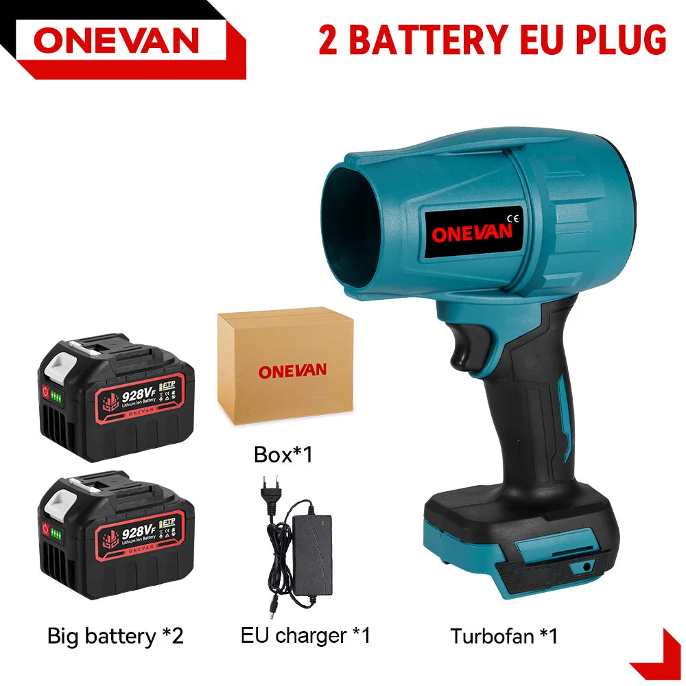 2000W Cordless Brushless Turbo Blower — 200 m/s High-Speed Air Blower for Leaves, Dust & Snow