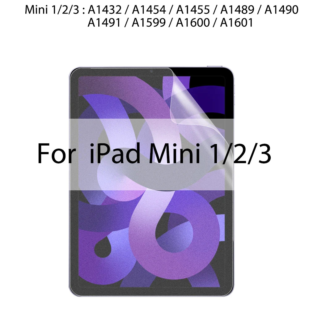 Paper-Feel Matte PET Screen Protector for iPad — 11-inch (27.9 cm) Anti-Glare Stylus-Friendly