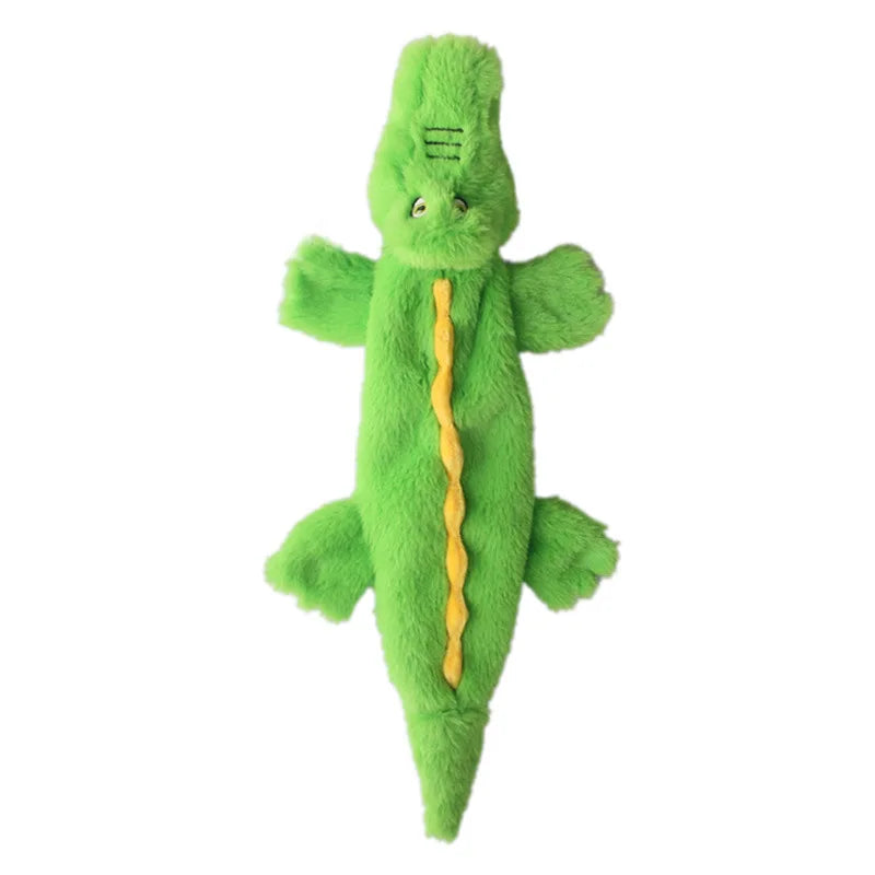 Stuffing-Free Squeaky Plush Dog Toy – Durable Crinkle Chew Toy, Simulated Animal