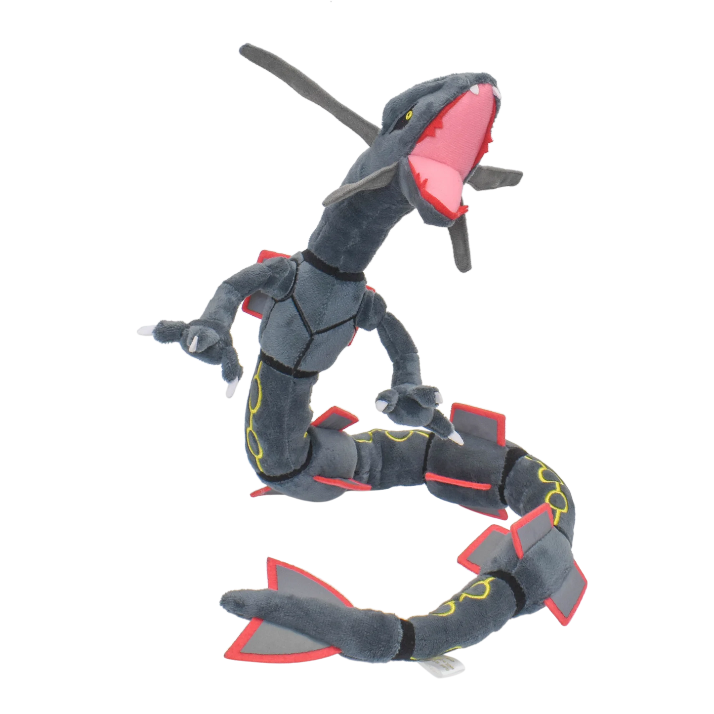 Shiny Rayquaza Plush Toy - Soft Black 12 in (30 cm) Stuffed Collectible Plushie Gift