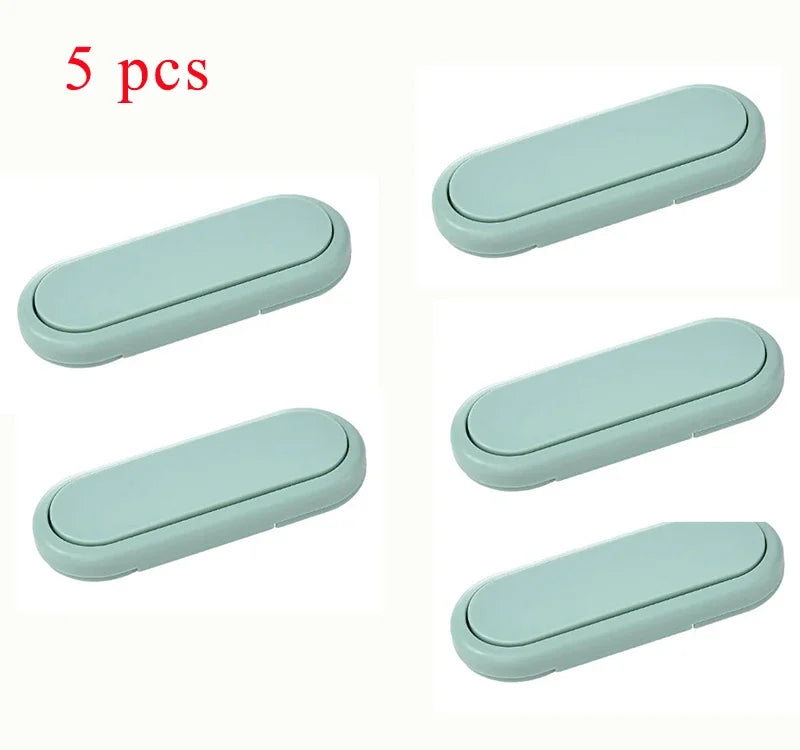 5-Pack Child Safety Cabinet Locks — Invisible Anti-Pinch Drawer & Wardrobe Latches for Baby & Toddler