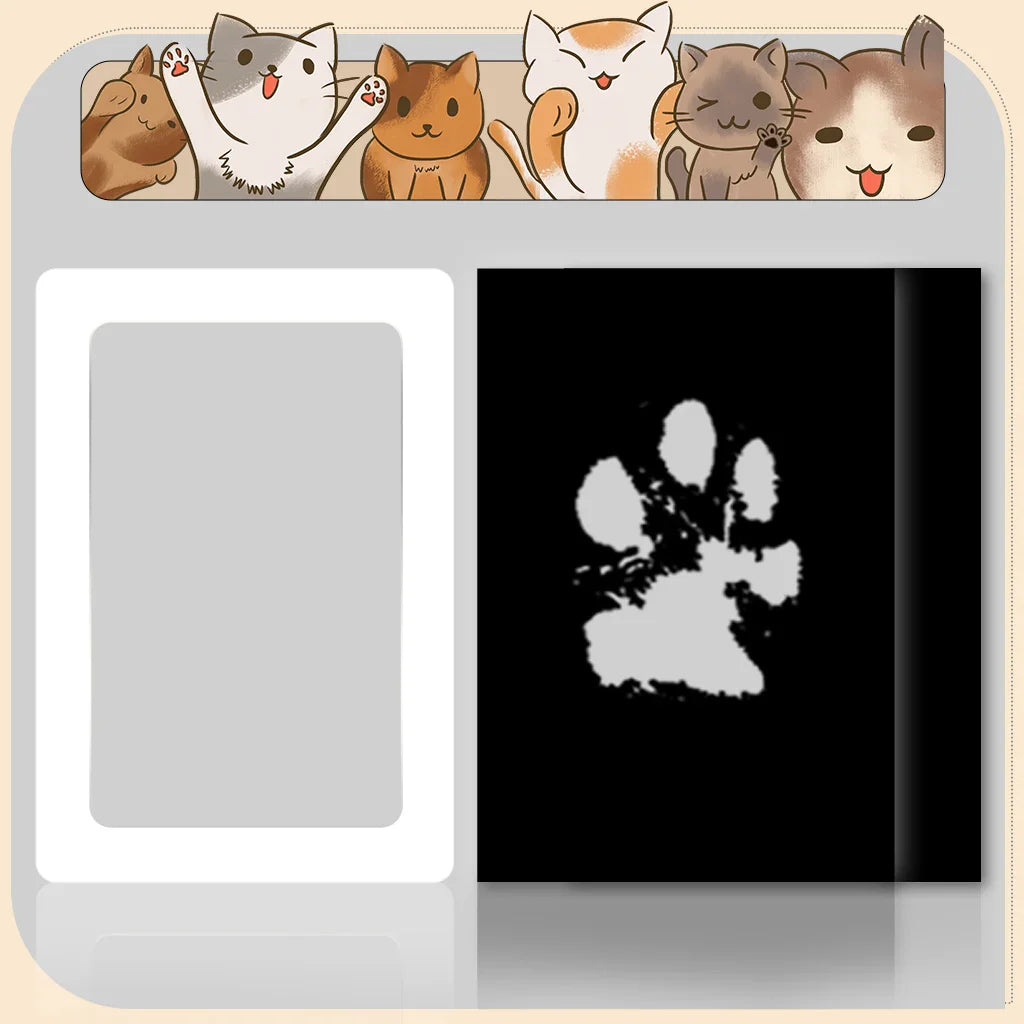 Baby Handprint & Footprint Keepsake Kit – Clean Touch Inkless Prints with Dog Paw Option, 2 Art Cards Included