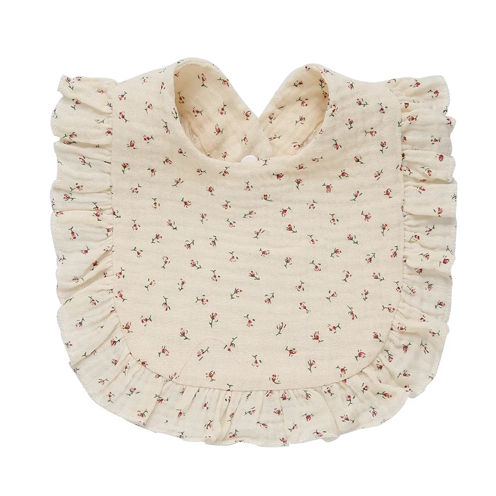 Baby Cotton U-Shaped Waterproof Bibs 28 x 30 cm (11 x 12 in) Cartoon Drool Saliva Scarf Burp Cloths, Unisex Feeding