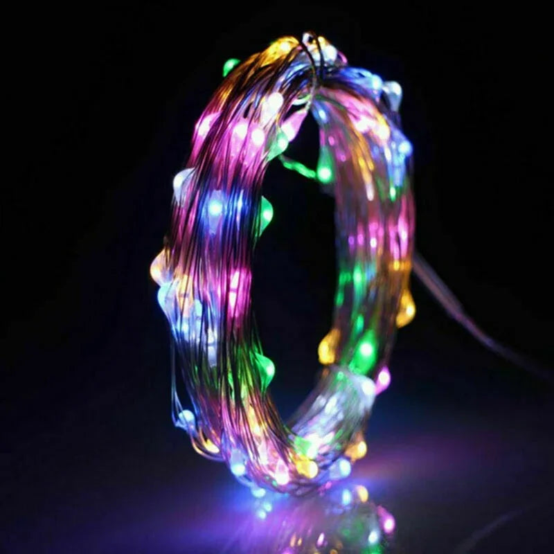 Button Cell LED Fairy String Lights - Battery Powered Micro LED Garland for Home, Bedroom, Garden, Wedding & Christmas Decor
