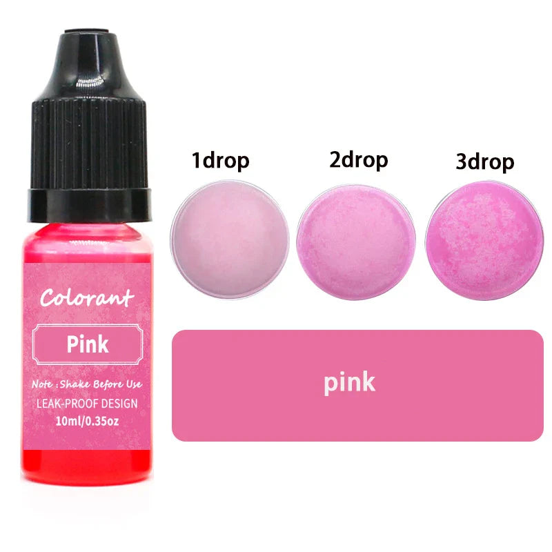 20-Color 10ml Candle Dye Liquid Colorant Set for Candle Making Soap Resin DIY Crafts