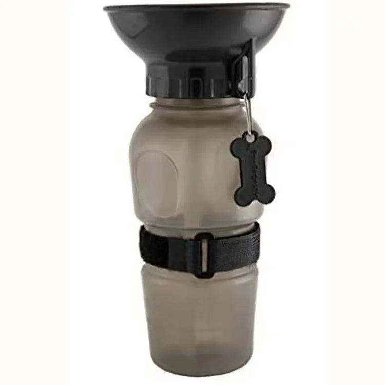 500ml (16.9oz) Portable Dog & Cat Travel Water Bottle with Built-In Drinking Bowl