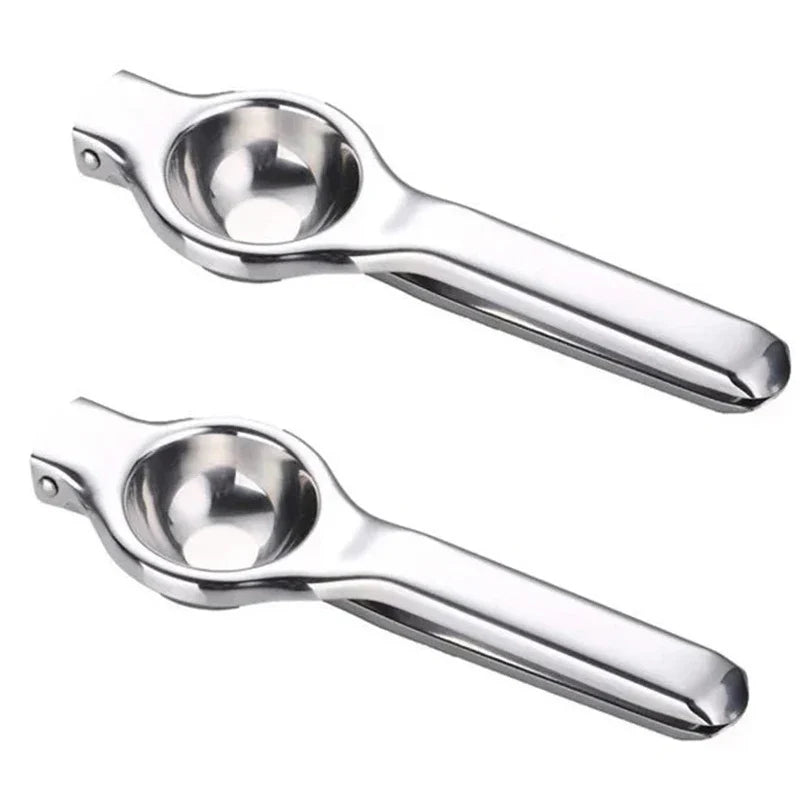 Stainless Steel Handheld Lemon Squeezer - Manual Citrus Press Juicer for Lemon, Lime & Orange - Easy Clean Kitchen Tool