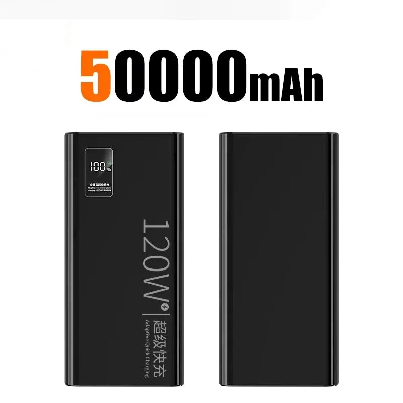 120W 200000mAh Power Bank Portable Fast Charging Battery Pack with LED Digital Display USB-C 2-Way Quick Charge