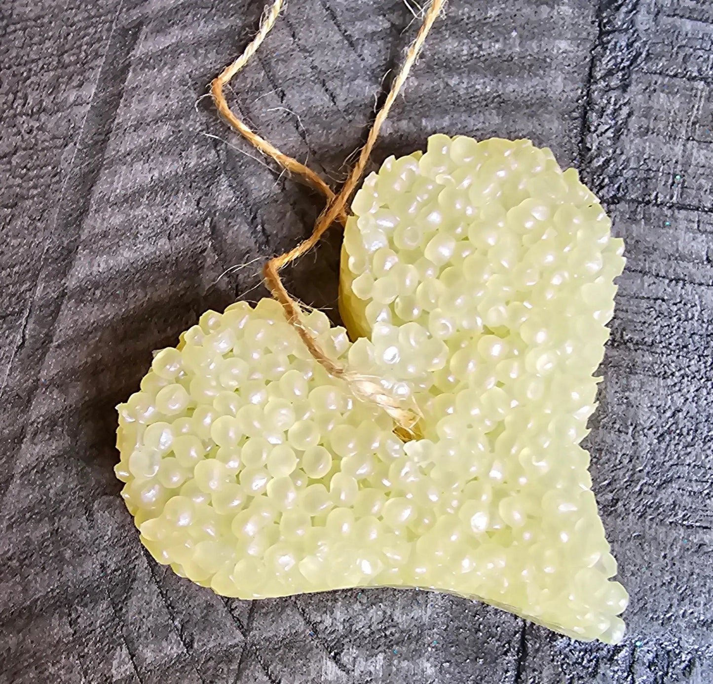 Small Heart Car Freshie – Handmade Aroma Bead Air Freshener