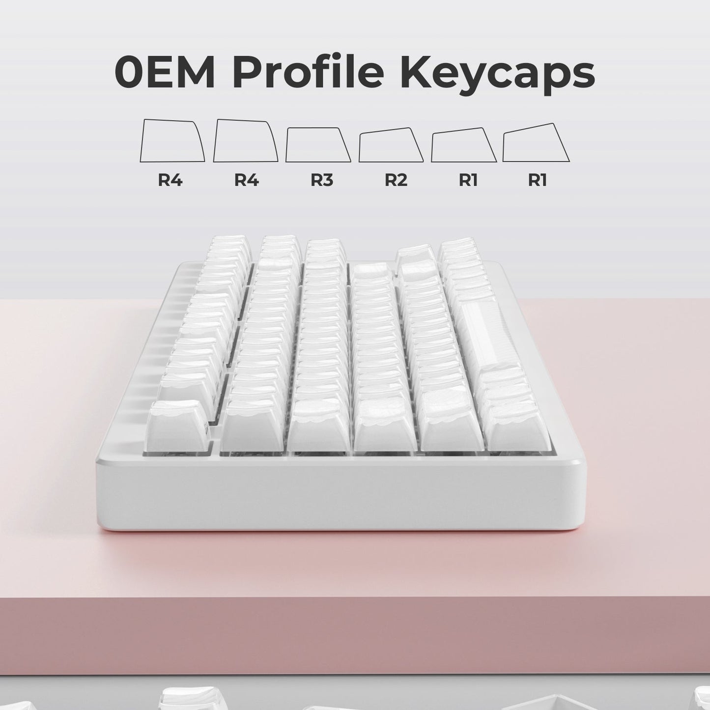 XVX Magic Wave OEM Profile Side-Printed 136-Key PC Keycap Set