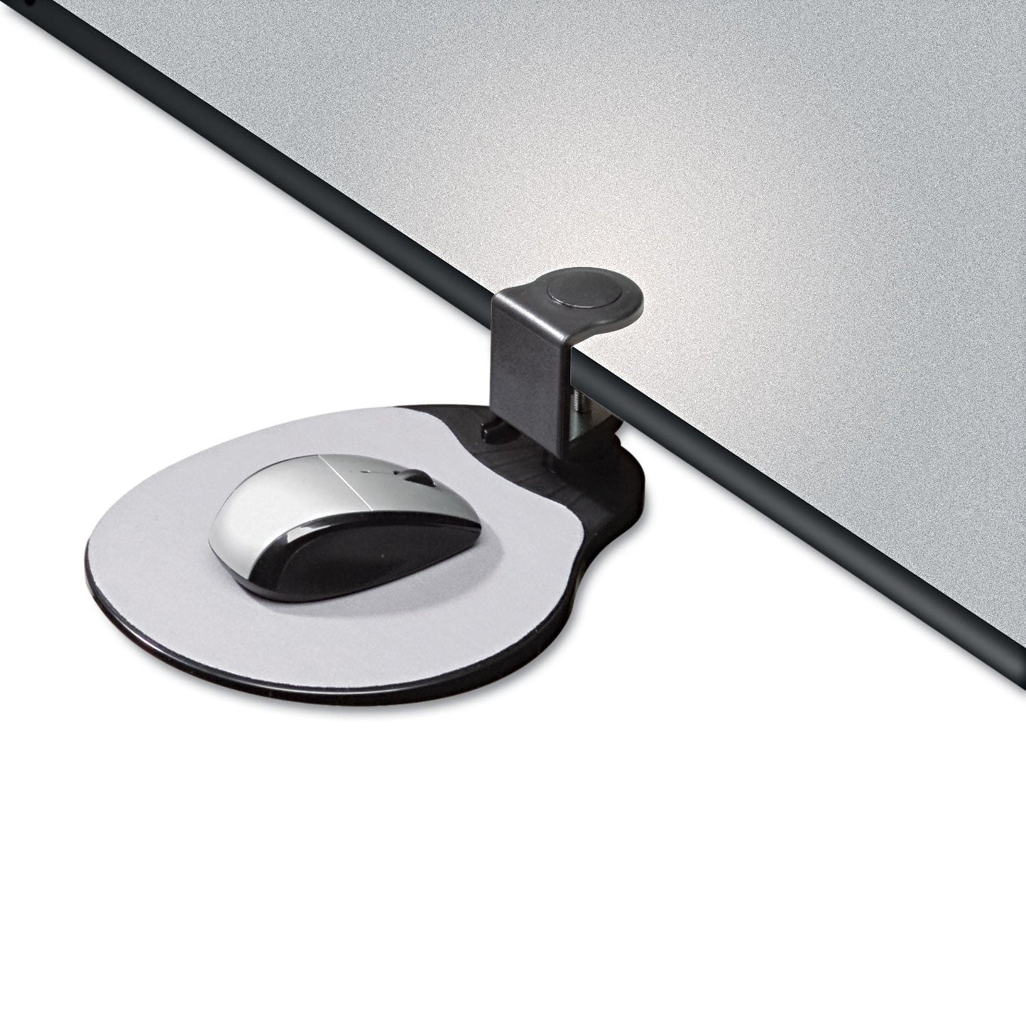 Kelly Computer Supply Clamp On Mouse Platform, 7.75 x 8, Black
