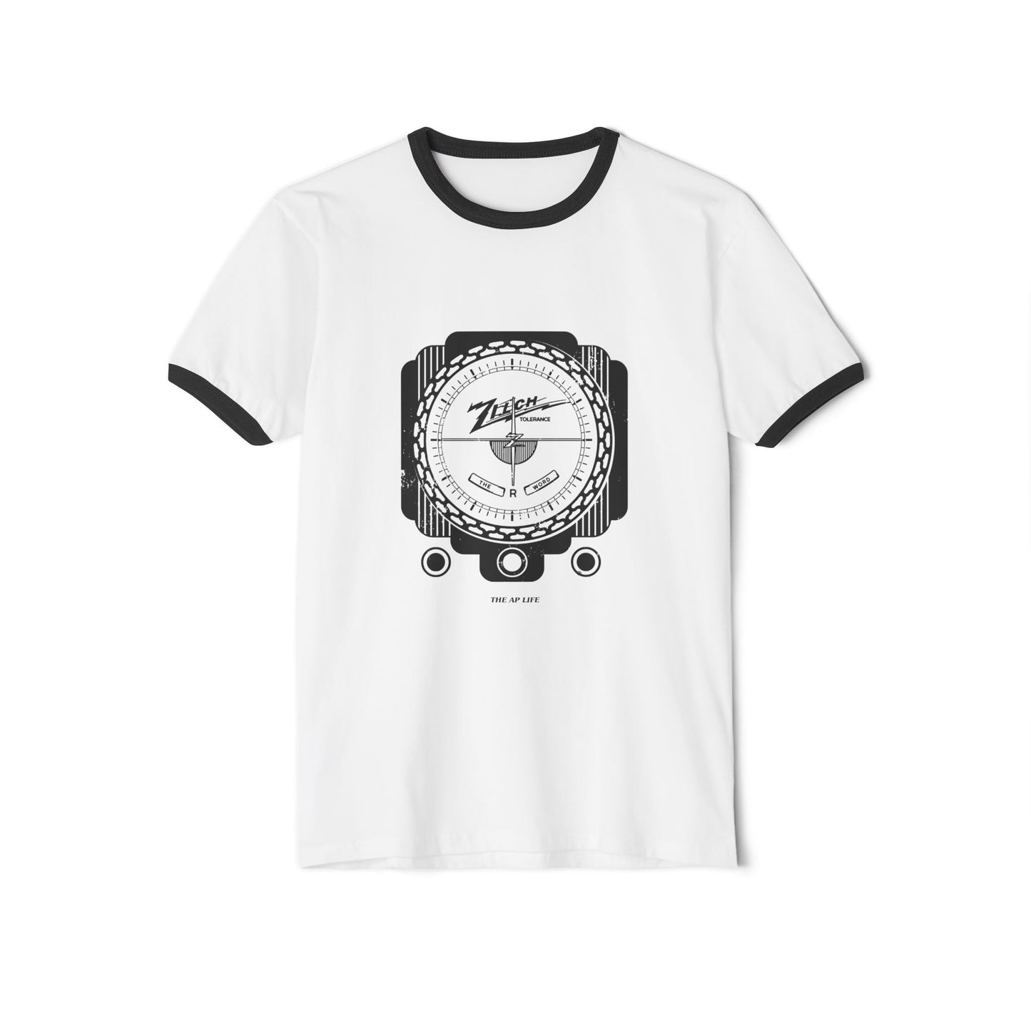 Zilch Tolerance for the R Word - Adult Unisex Cotton Ringer T-Shirt