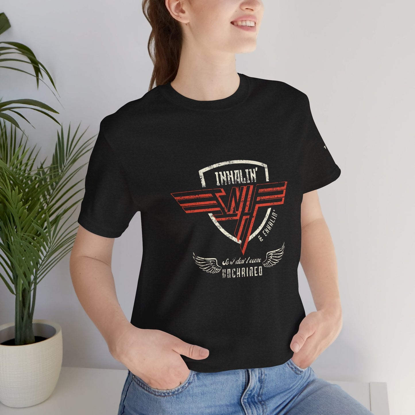 Inhalin' & Exhalin' So I Don't Come Unchained Regulation Adult Unisex Tee