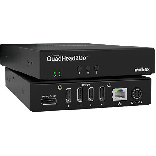 IN STOCK! Matrox Q2G-DP4K2 QuadHead2Go Multi-Monitor Controller Appliance / 4K video wall appliance