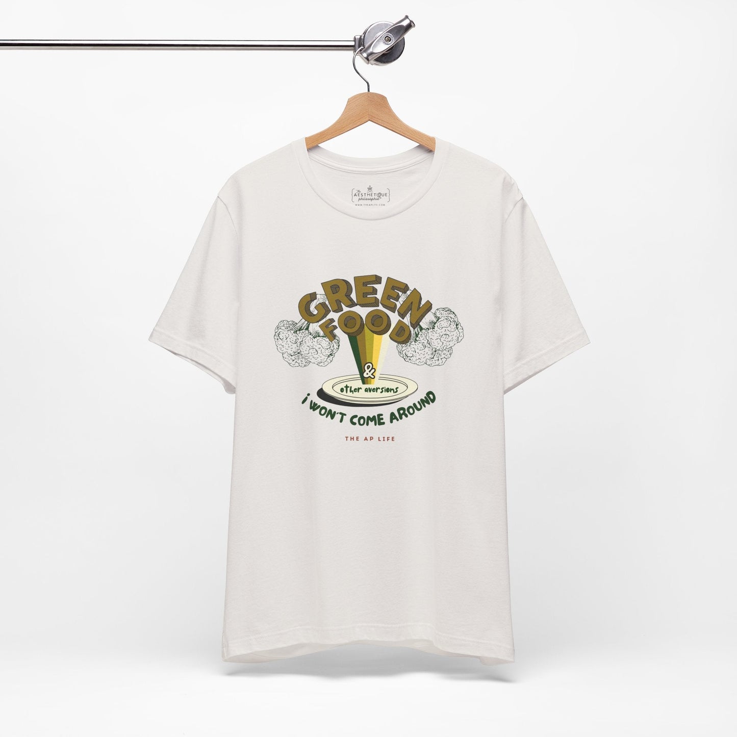 Green Food & Other Aversions I Won't Come Around - Autism/ARFID/SPD - Adult Unisex Jersey Tee