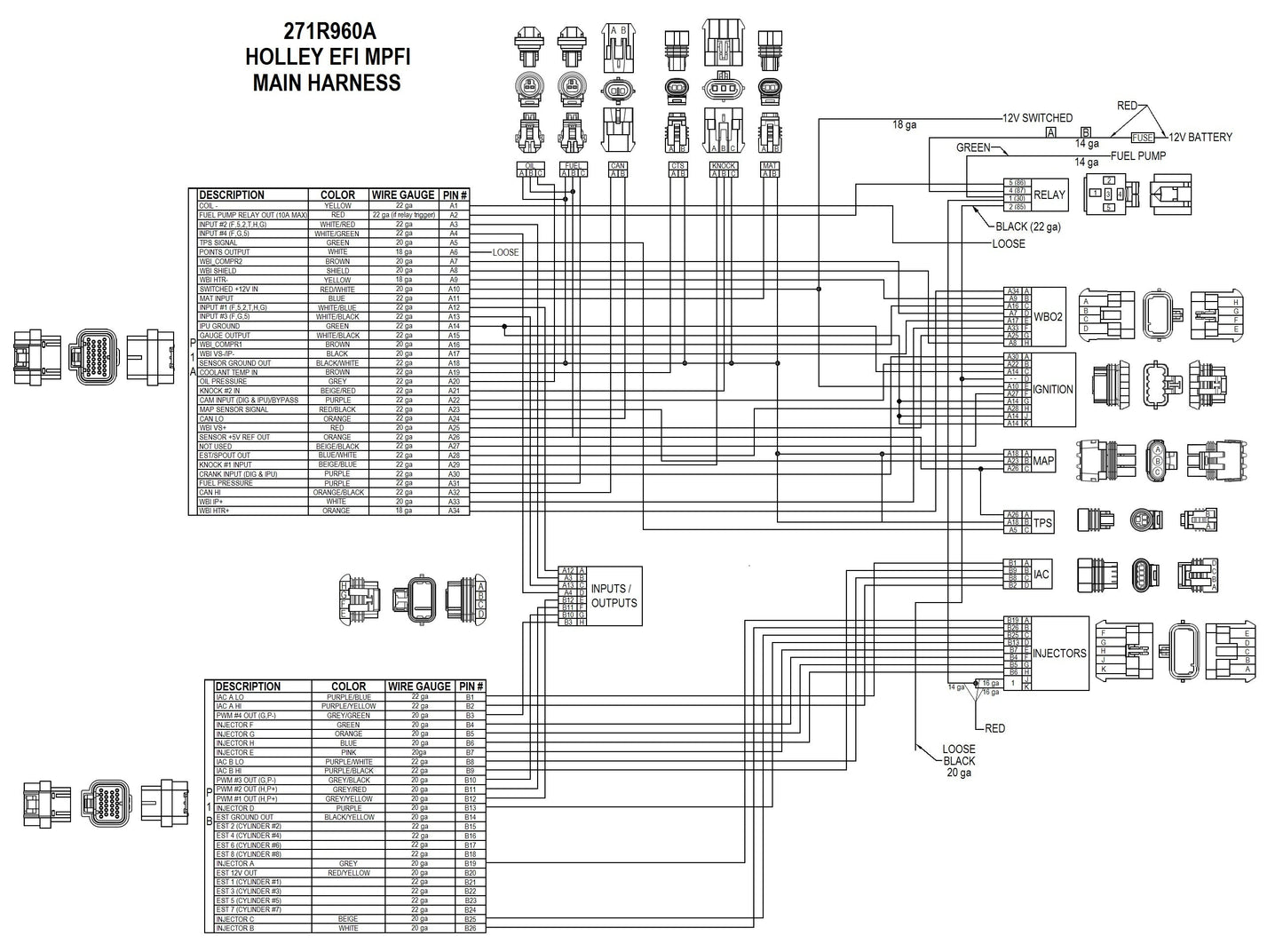 Universal MPFI Main Harness