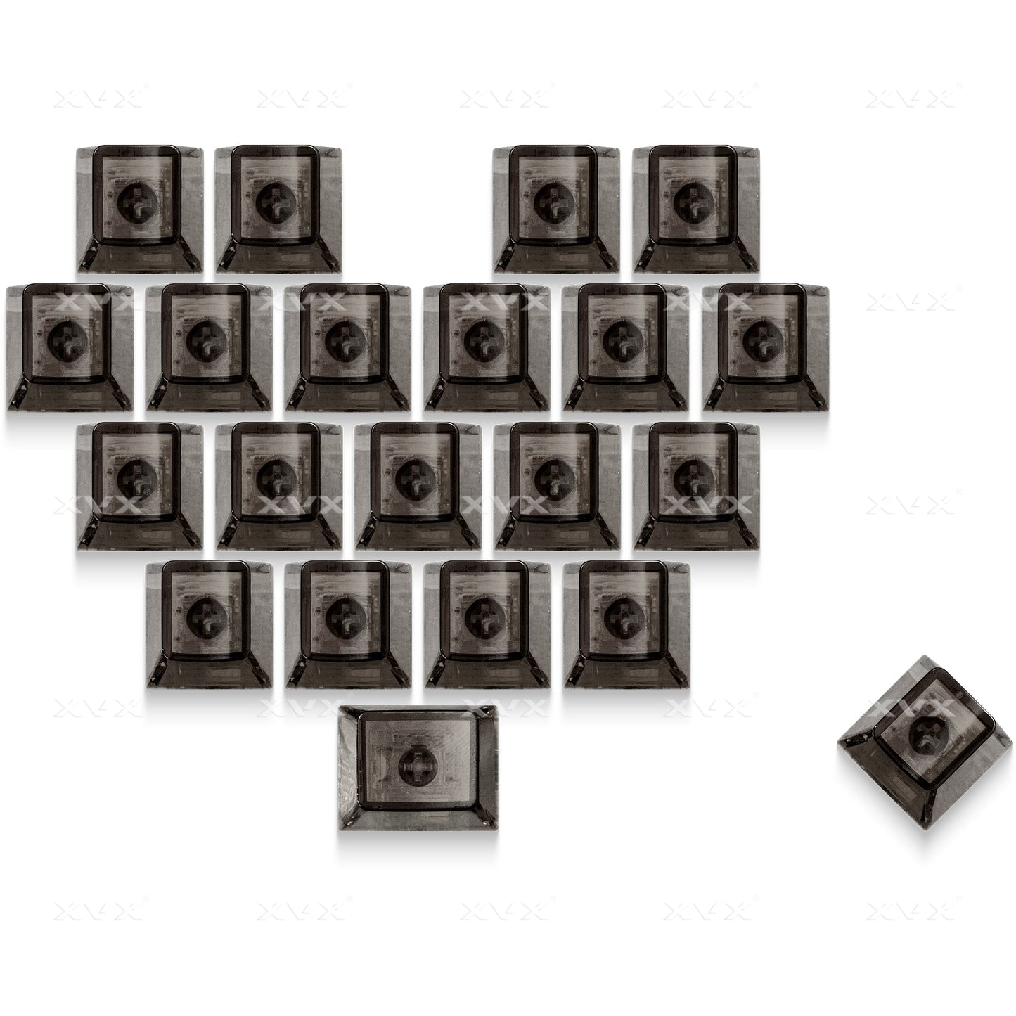 XVX Fizz 21-Key Heart Layout Cherry Profile Keycap Set