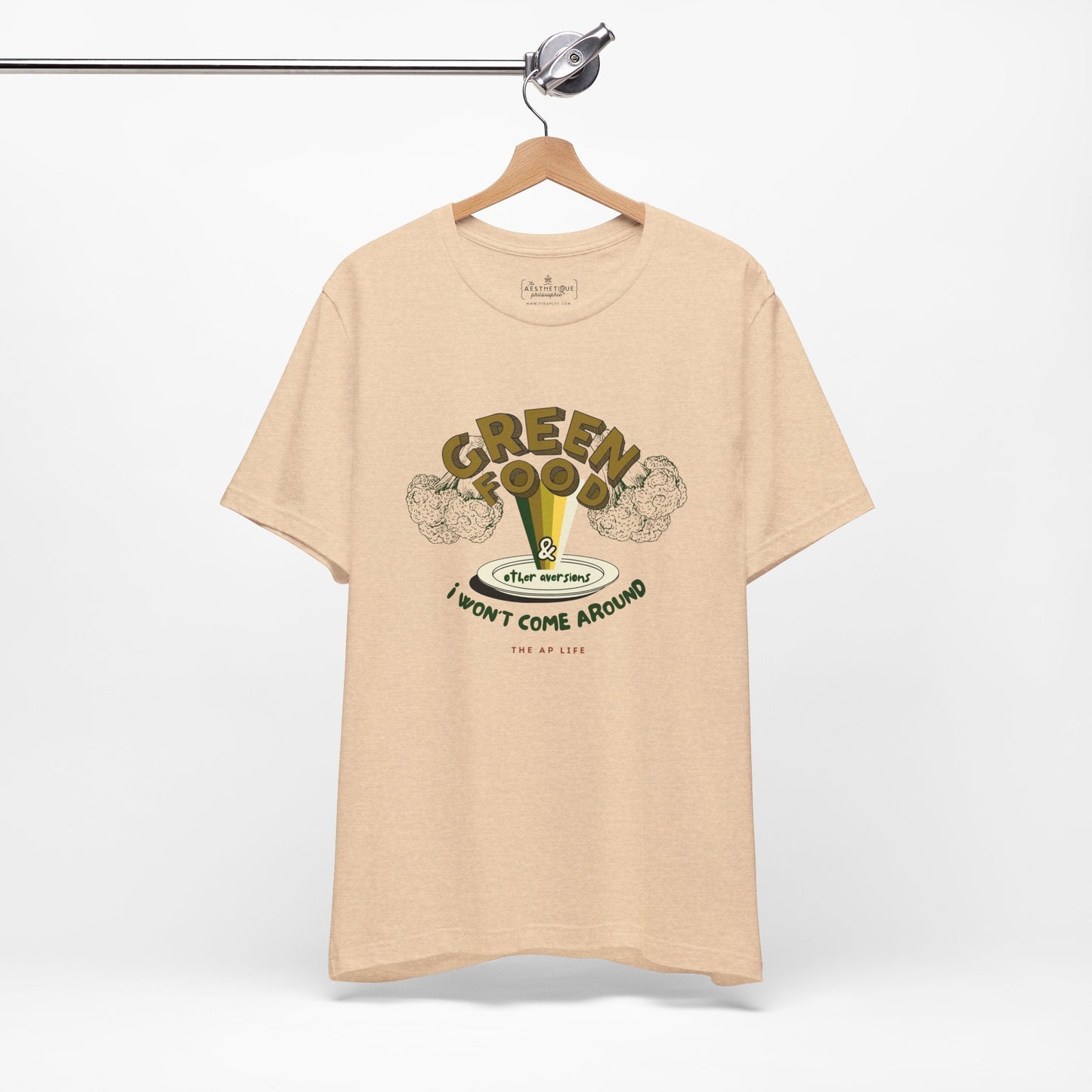 Green Food & Other Aversions I Won't Come Around - Autism/ARFID/SPD - Adult Unisex Jersey Tee