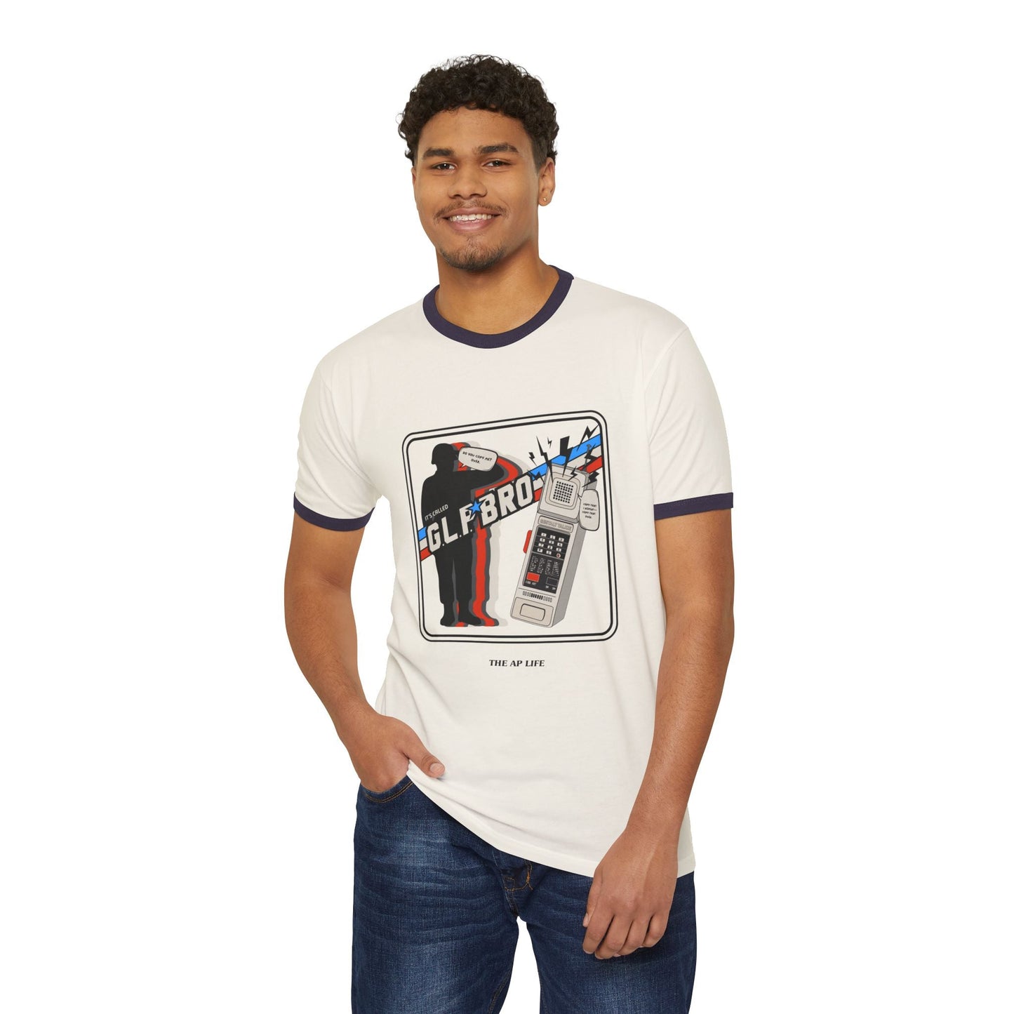 Do You Copy? It's Called GLP Bro - Gestalt - Adult Unisex Cotton Ringer T-Shirt