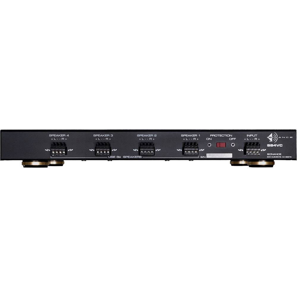 IN STOCK! Sonance SS4VC 4-Pair Stereo Speaker Selector with Volume Controls - Black