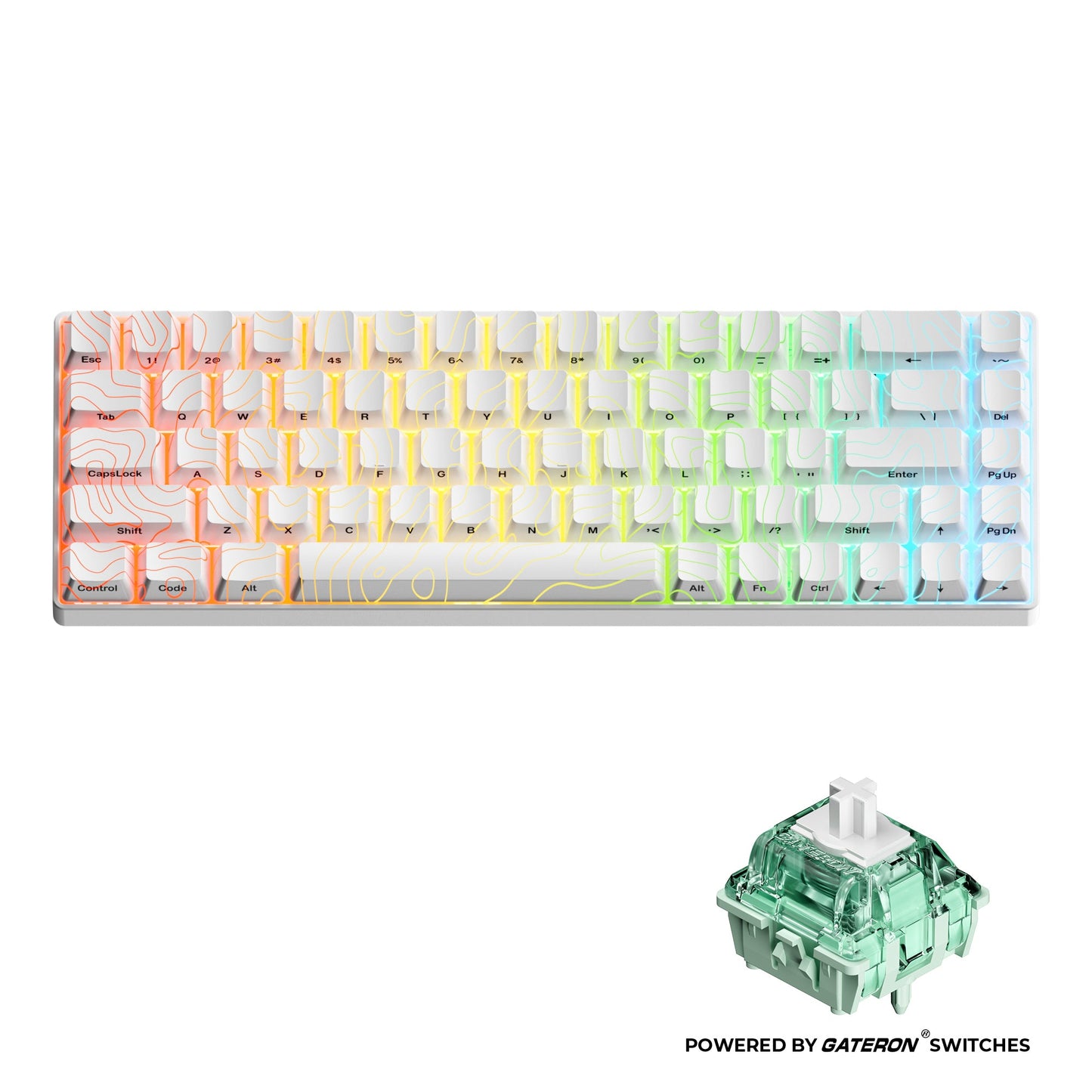 XVX HE68 68% Rapid Trigger Hall Effect Wired Magnetic Gaming Keyboard