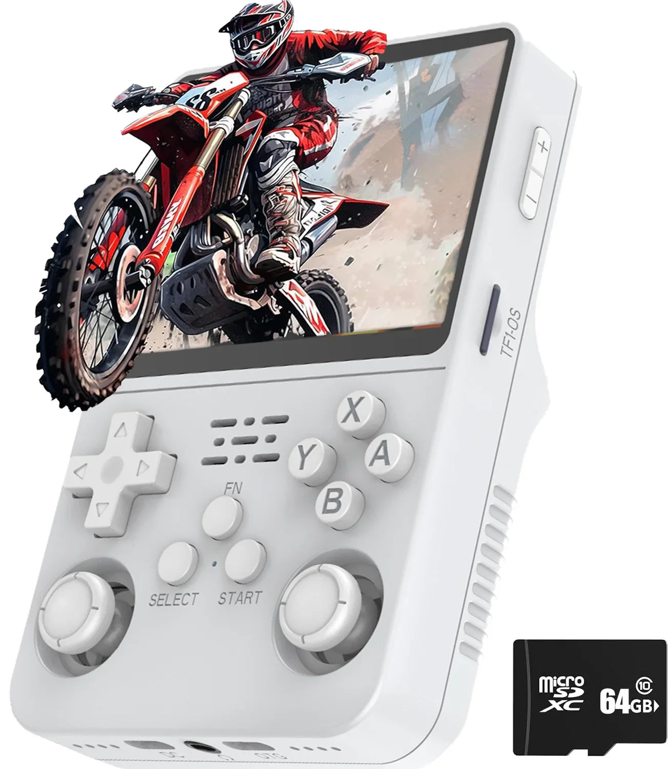 Retro Handheld Game Console 3.5-Inch (8.9 cm) IPS Screen Linux Portable Player, 15,000+ Games, Dual 3D Joysticks, USB-C