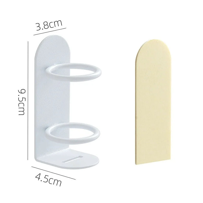 Wall-Mounted Punch-Free Electric Toothbrush and Razor Holder - Bathroom Toothbrush Organizer Shelf