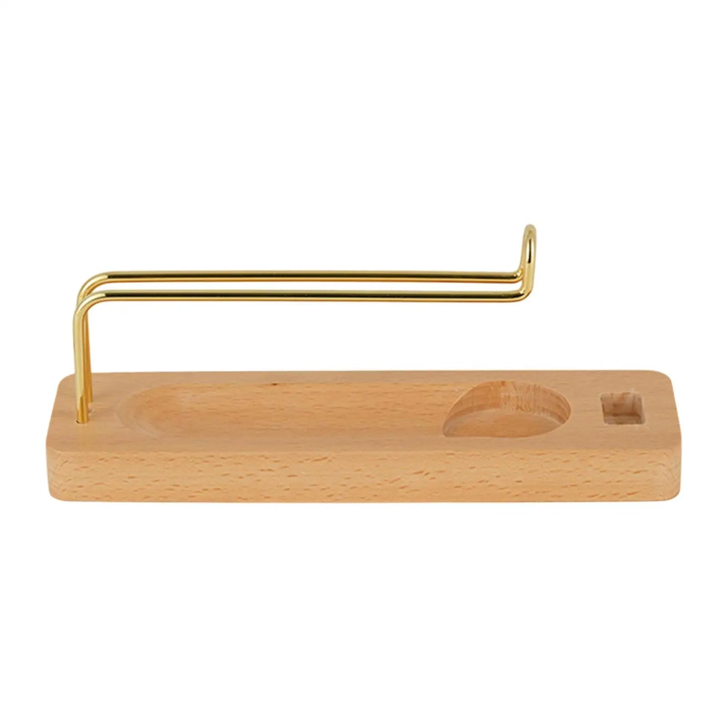 Palo Santo and Incense Holder - Wooden & Metal Desktop Burner for Sage, Incense Sticks & Candles, Tabletop Centerpiece for Meditation & Home Decor