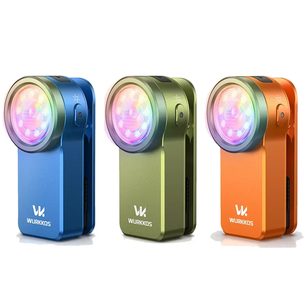 680LM USB-C Rechargeable Clip Light Mini Pocket EDC Flashlight with RGB and Magnet