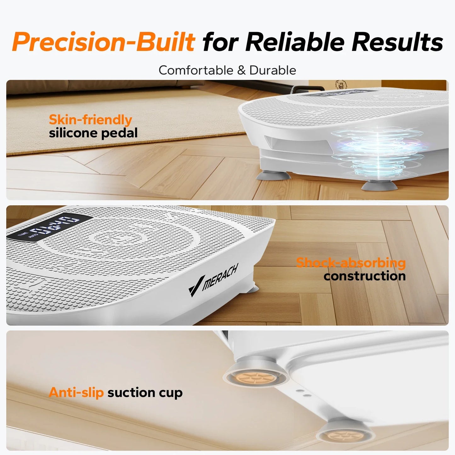 Whole-Body Vibration Plate Exercise Machine with Bluetooth – Power Fitness Platform for Weight Loss & Toning