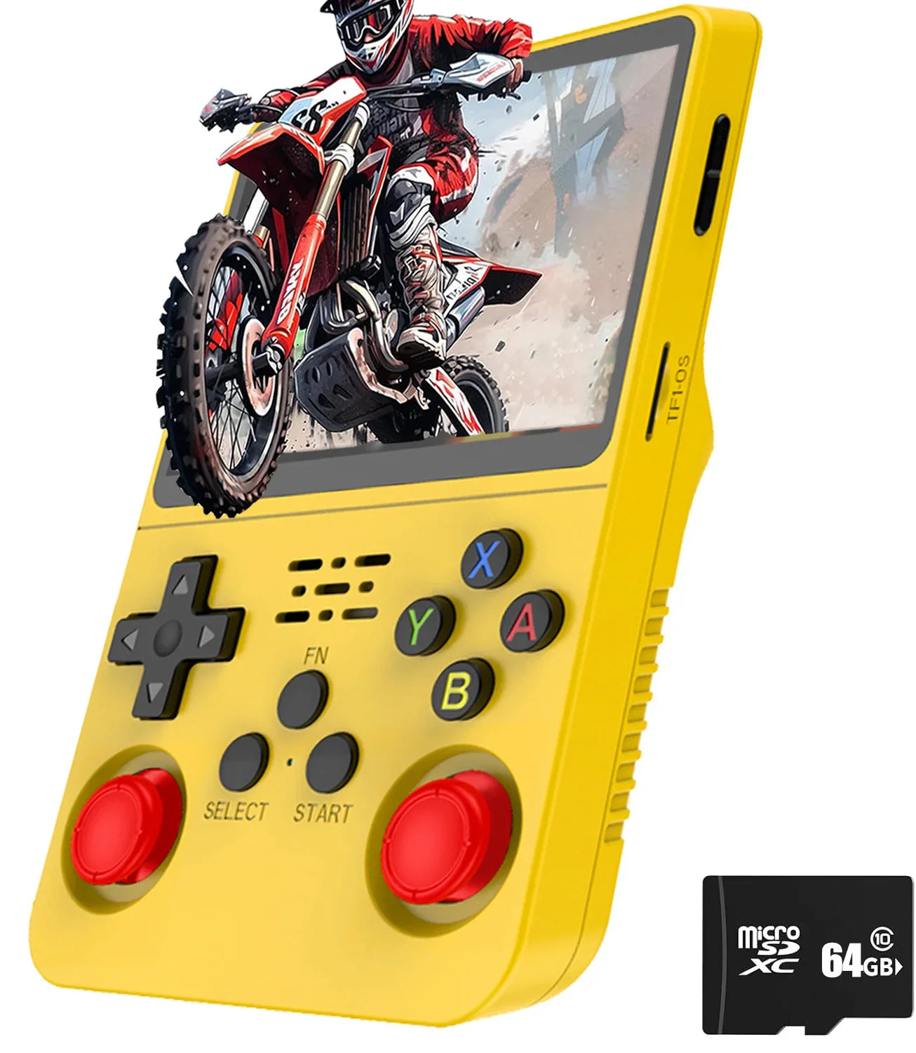 Retro Handheld Game Console 3.5-Inch (8.9 cm) IPS Screen Linux Portable Player, 15,000+ Games, Dual 3D Joysticks, USB-C