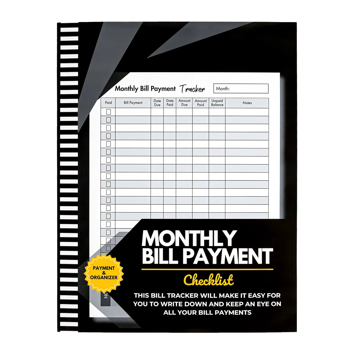Bill Tracker & Budget Planner - Monthly Expense Organizer & Payment Tracker, 8 x 10 in (20.32 x 25.4 cm), 120 Pages
