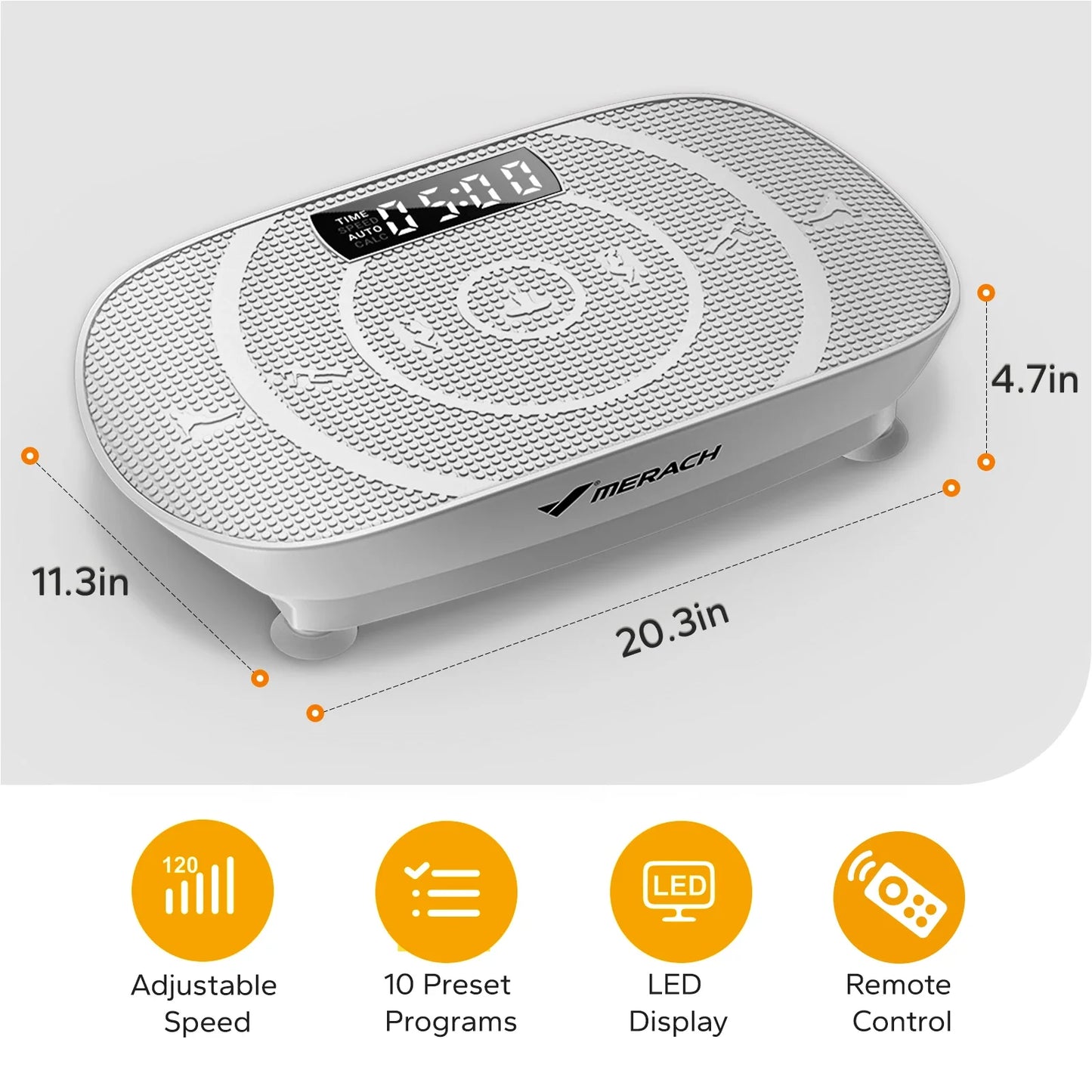 Whole-Body Vibration Plate Exercise Machine with Bluetooth – Power Fitness Platform for Weight Loss & Toning