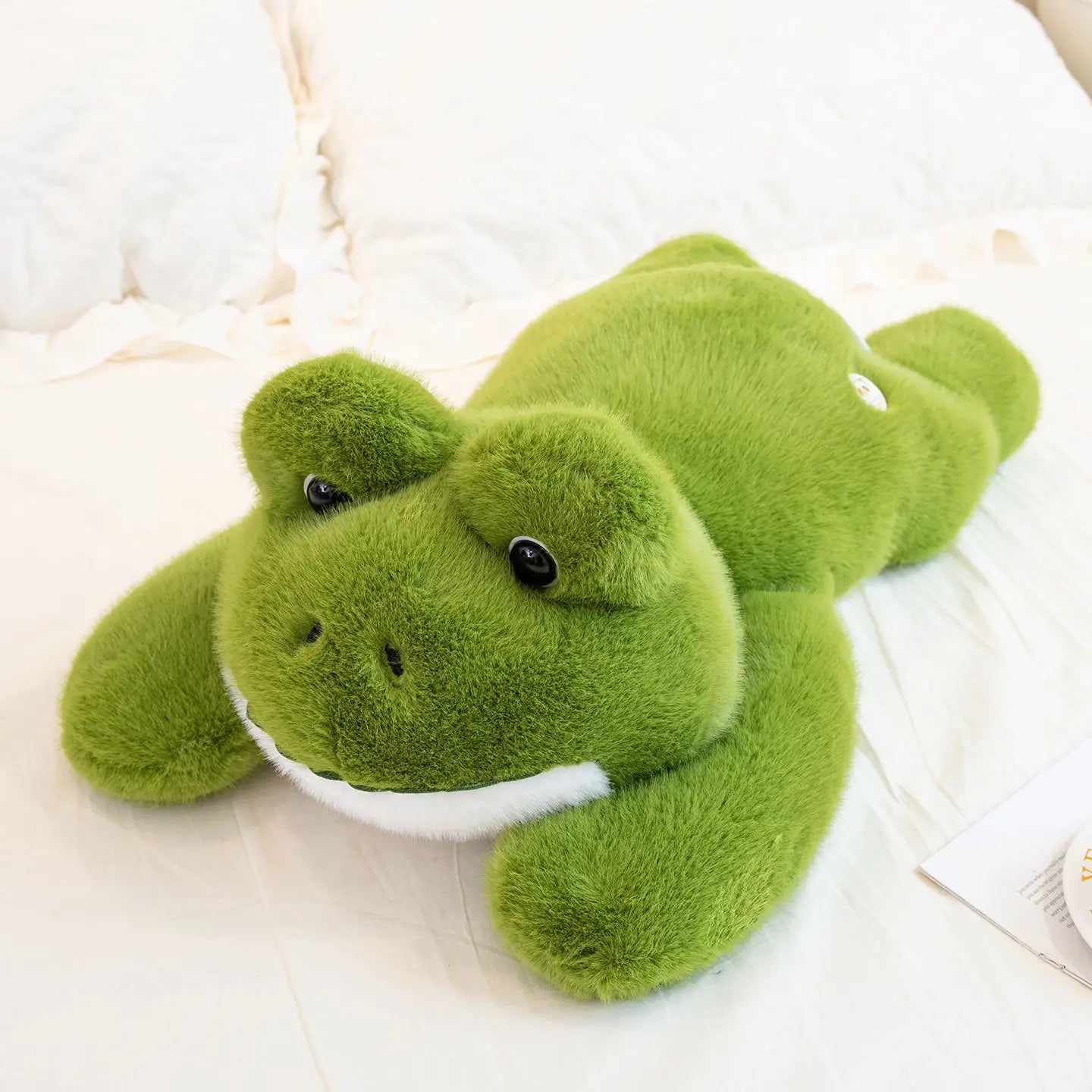 Long-Arm Weighted Plush Animal Pillow – Soft Fluffy Raccoon, Koala, Bear & Giraffe Cushion