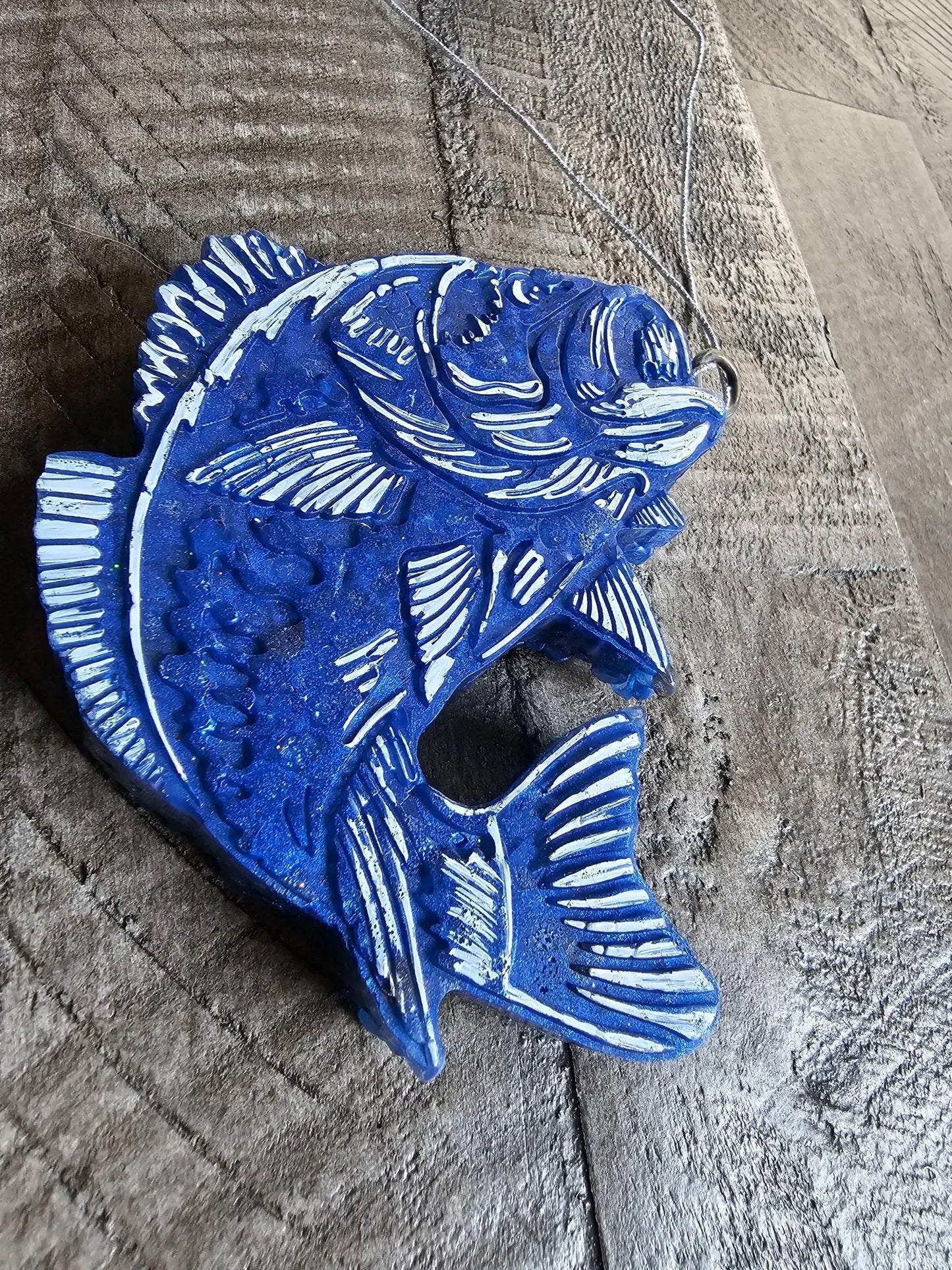 Bass Fish Car Freshie – Handmade Fishing Aroma Bead Air Freshener