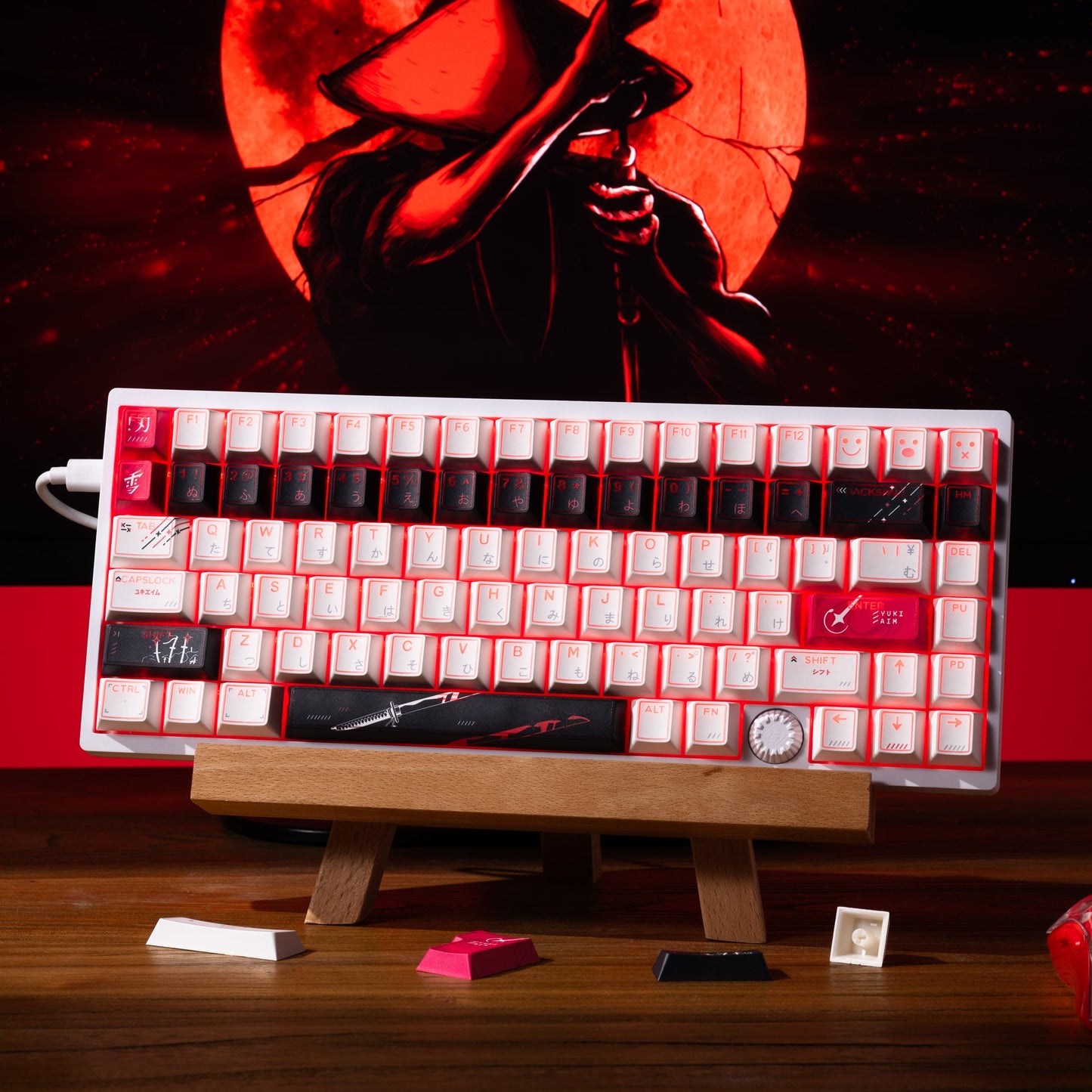 XVX PRISM Shine-Through Double-Shot Cherry Profile 142-key PBT Keycap Set