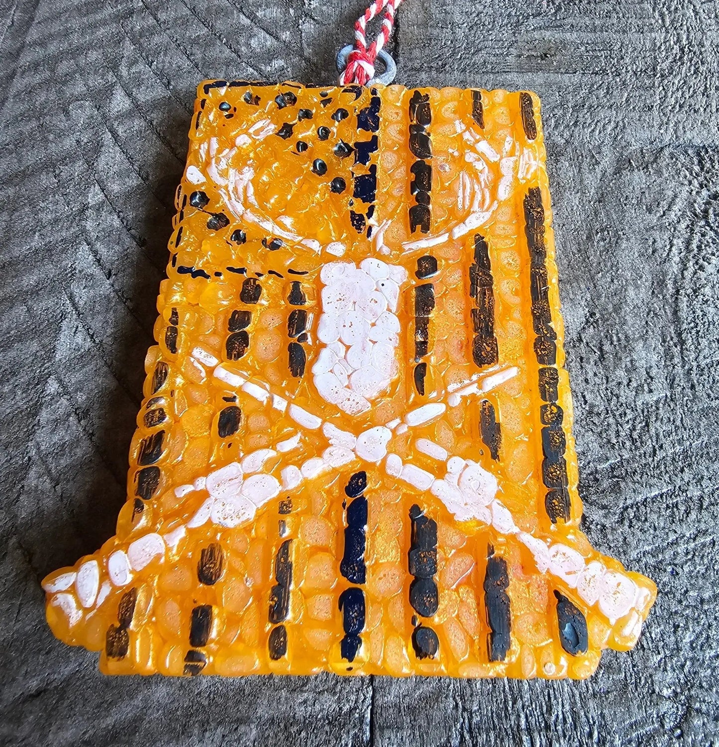 Deer Skull Flag Car Freshie – Handmade Aroma Bead Air Freshener