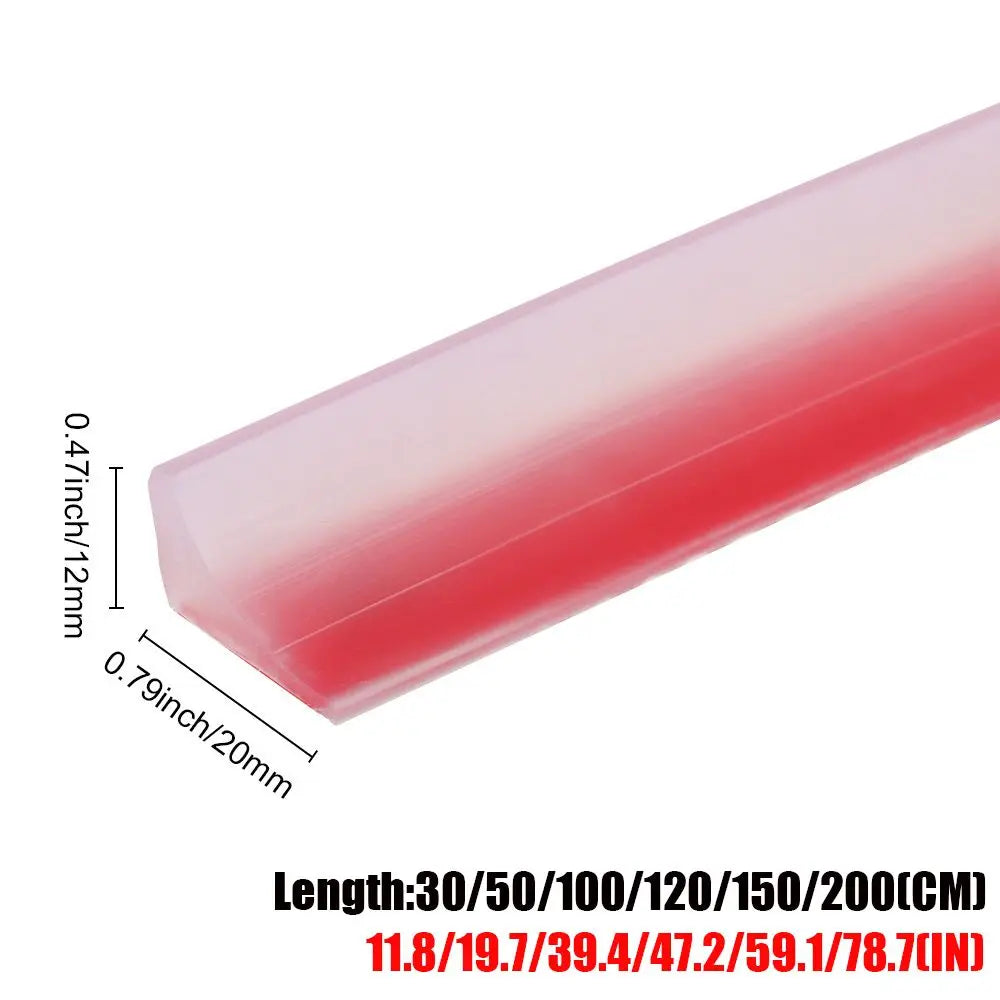 Self-Adhesive Silicone Shower Water Stopper Strip – Bendable Door Bottom Seal, Multiple Lengths 30–200 cm (12–79 in)