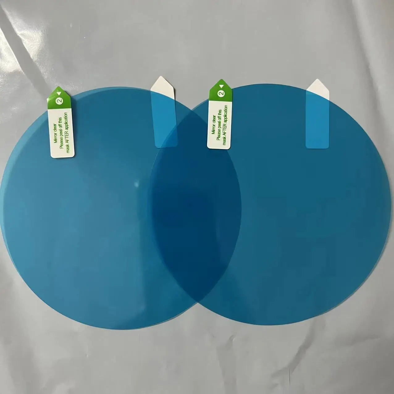 2-Pack Car Rearview Mirror Rainproof Film Anti-Fog Waterproof PET Stickers (95×95, 95×135, 100×150 mm / 3.7–5.9 in)