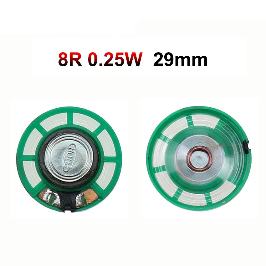 Horn Loudspeaker Driver 2-Pack | 8Ω, 16Ω, 32Ω | 0.25W–0.5W | 20–40mm (0.79–1.57 in) Diameter Options