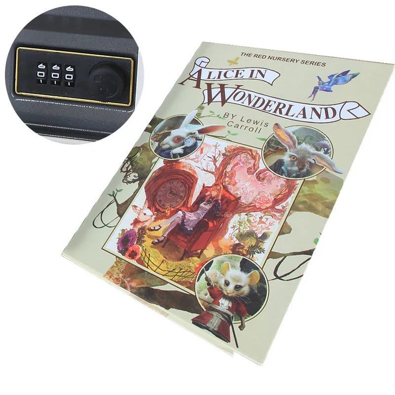 Hidden Book Safe with Key Lock — Metal Interior Stash Box for Cash, Jewelry & Passports — Realistic Classic Book Design
