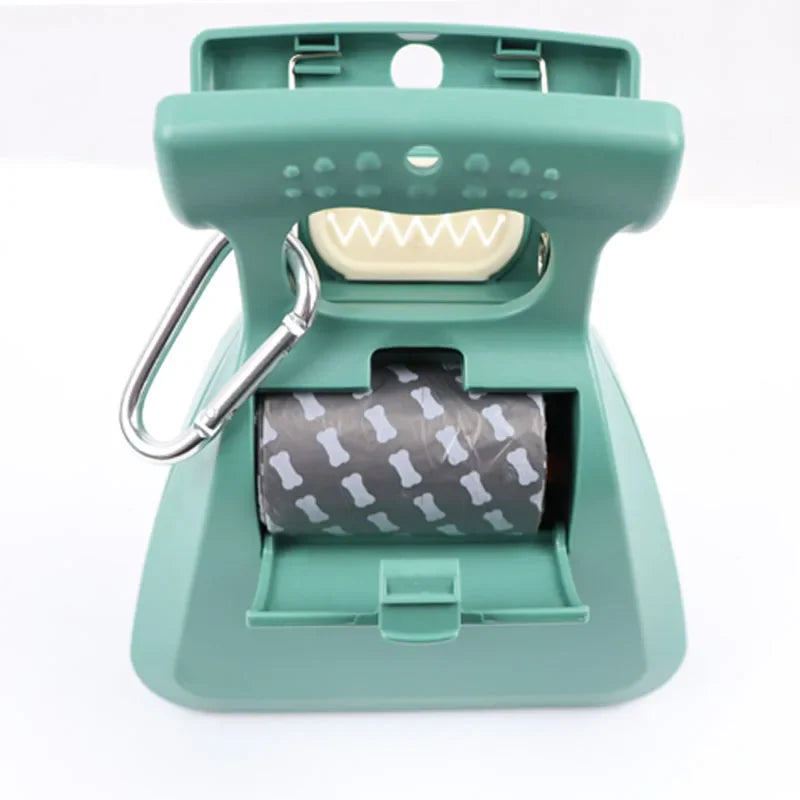 Foldable Dog Pooper Scooper – Portable Travel Poop Scoop with 1 Roll Biodegradable Bags (S 13.5×11.5 cm / 5.3×4.5 in, L 18×15 cm / 7.1×5.9 in)