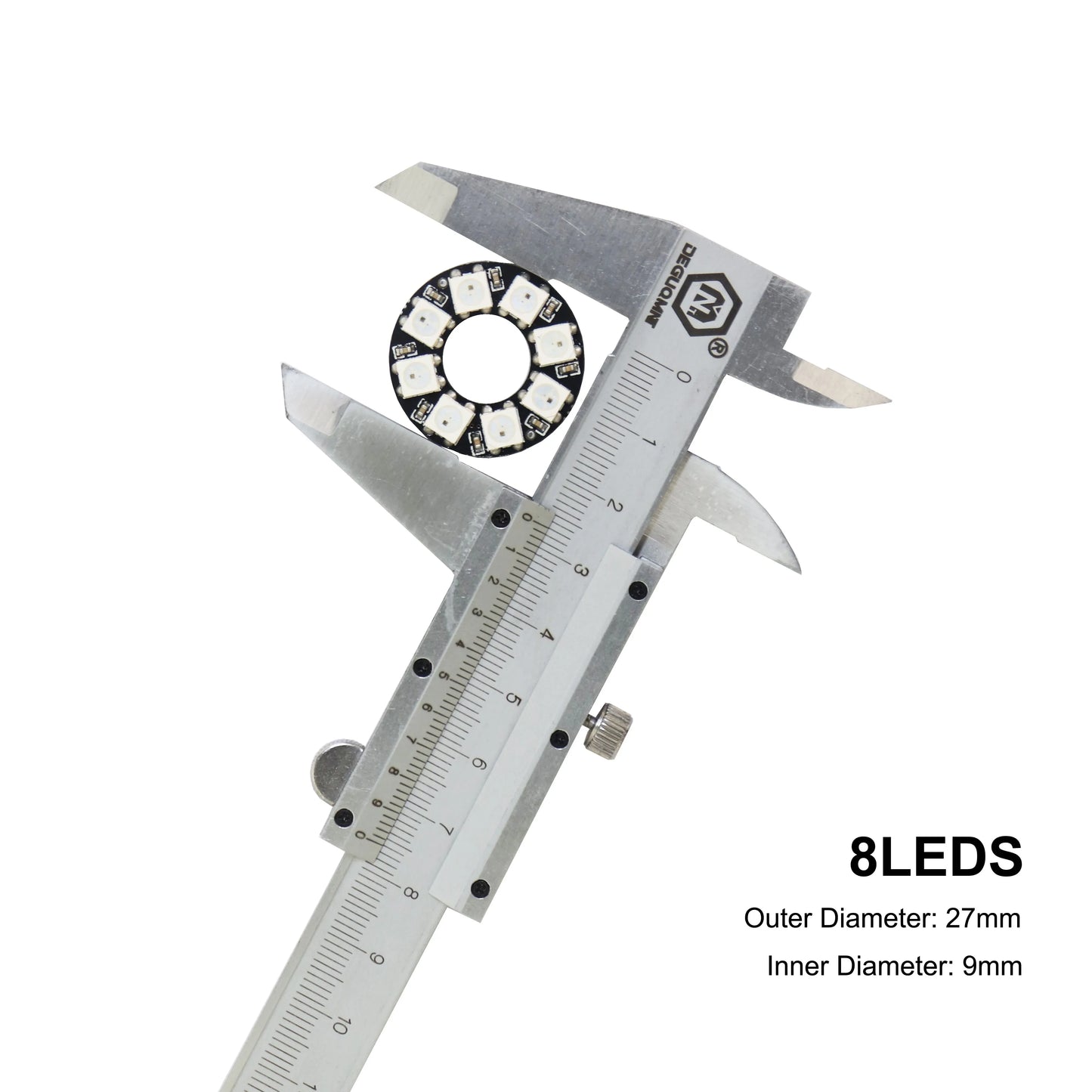 WS2812B RGB LED Pixel Ring - Individually Addressable 8/16/24/35/45-LED DC 5V