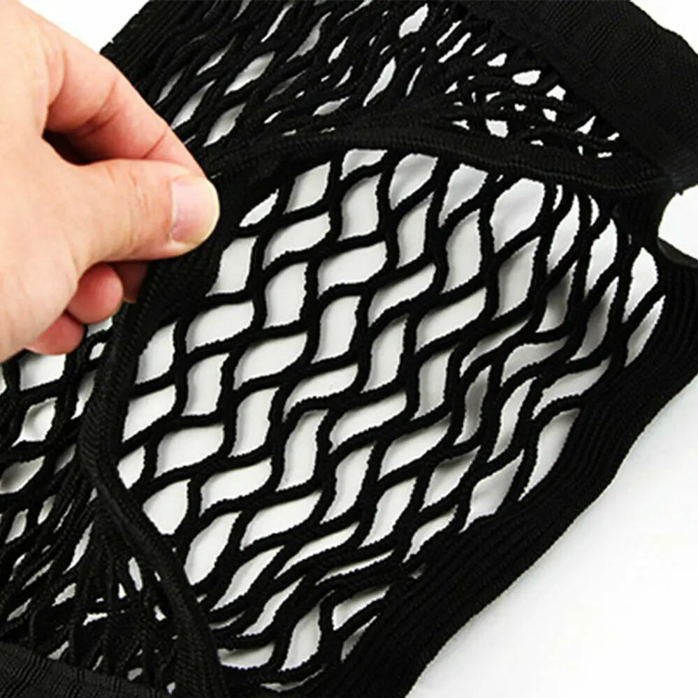 Car Seat Back Mesh Storage Organizer with Elastic Pocket, 30 x 23 cm (11.8 x 9.1 in)