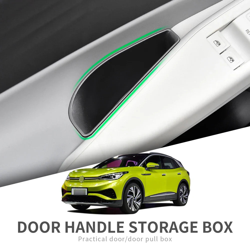 Car Door Handle Storage Tray Organizer for ID.4, Armrest Holder — 2pc (Front) or 4pc (Front & Rear)